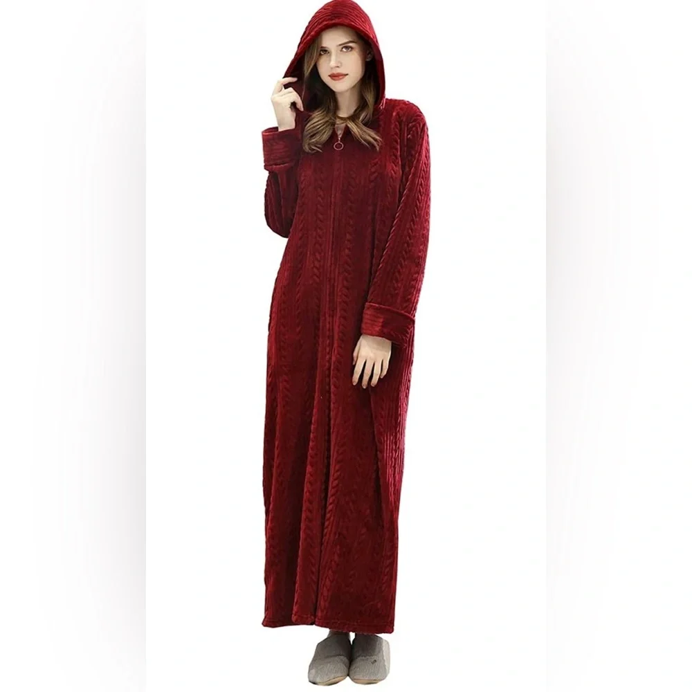 Fleece Hoodie Dress/Kaftan Dress - Picture 4 of 6